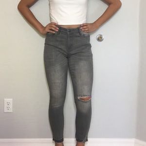 Grey high rise Gap jeans
